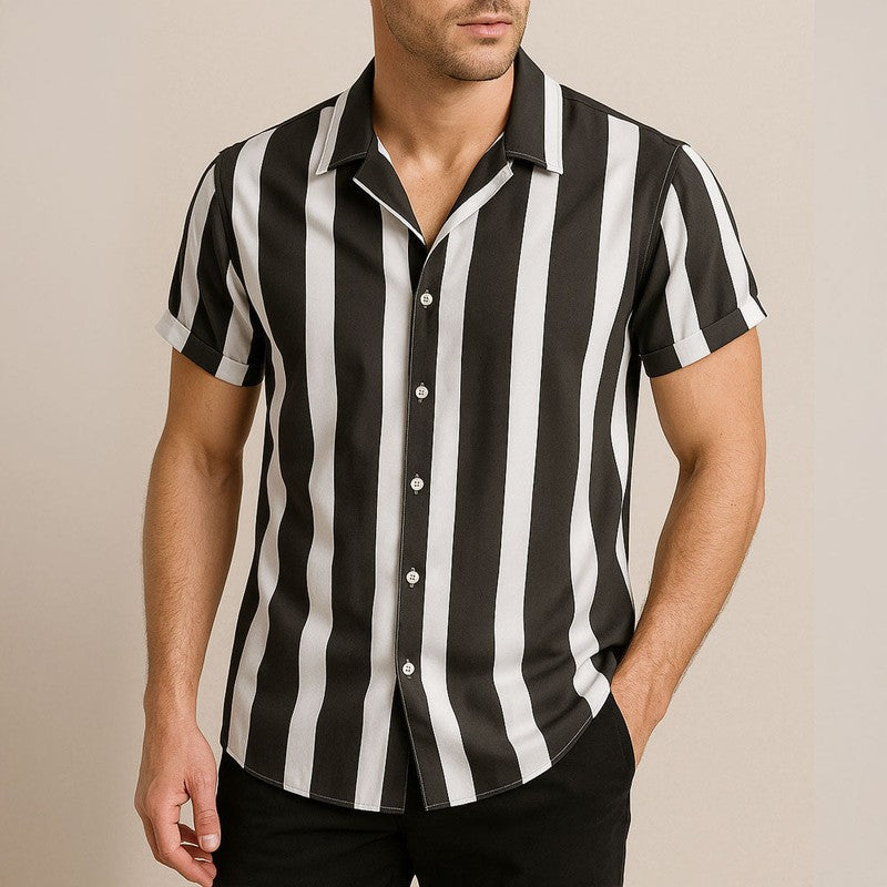 Gestreept Overhemd voor Heren – Tijdloos, Ademend & Veelzijdig Casual Shirt