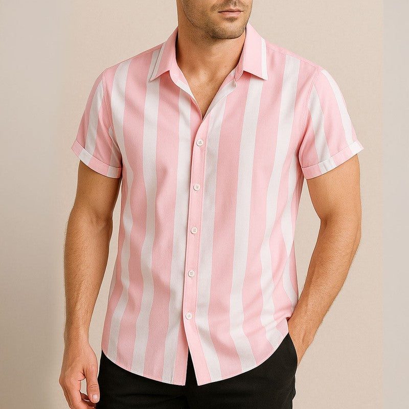 Gestreept Overhemd voor Heren – Tijdloos, Ademend & Veelzijdig Casual Shirt