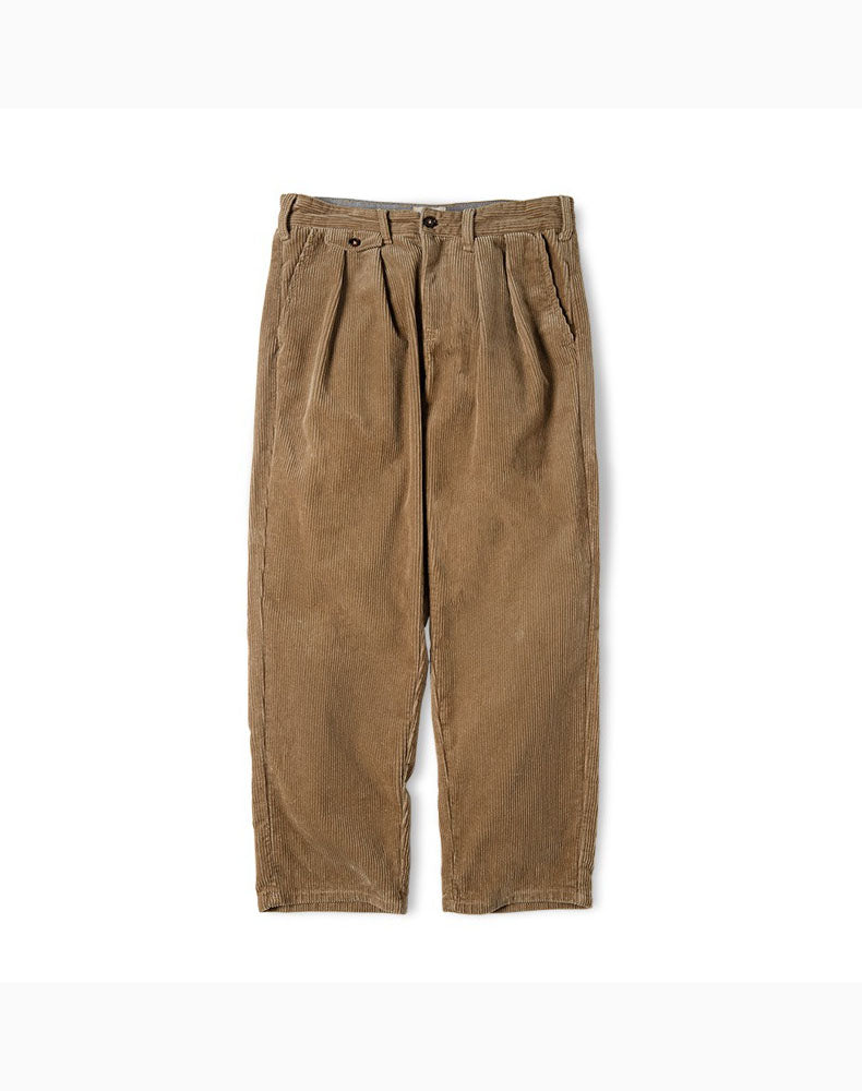 Klassieke Wijde Corduroy Broek – Comfortabele Katoenen Rechte Pantalon voor Heren
