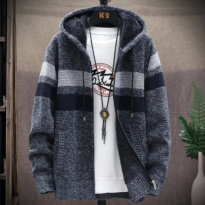 Stijlvolle Hoodie voor Heren – Trendy Hoodie met Kleurblokdesign & Comfortabele Pasvorm
