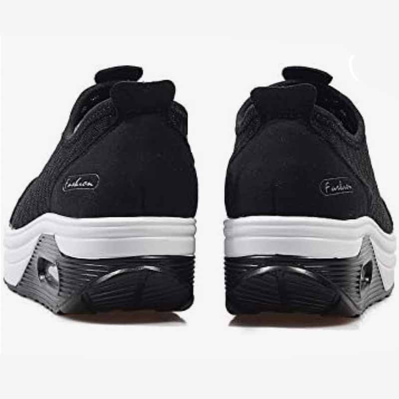 Lichtgewicht Mesh Sneakers voor Dames – Hoge Platform Zool, Anti-zweet, Comfort voor de Hele Dag