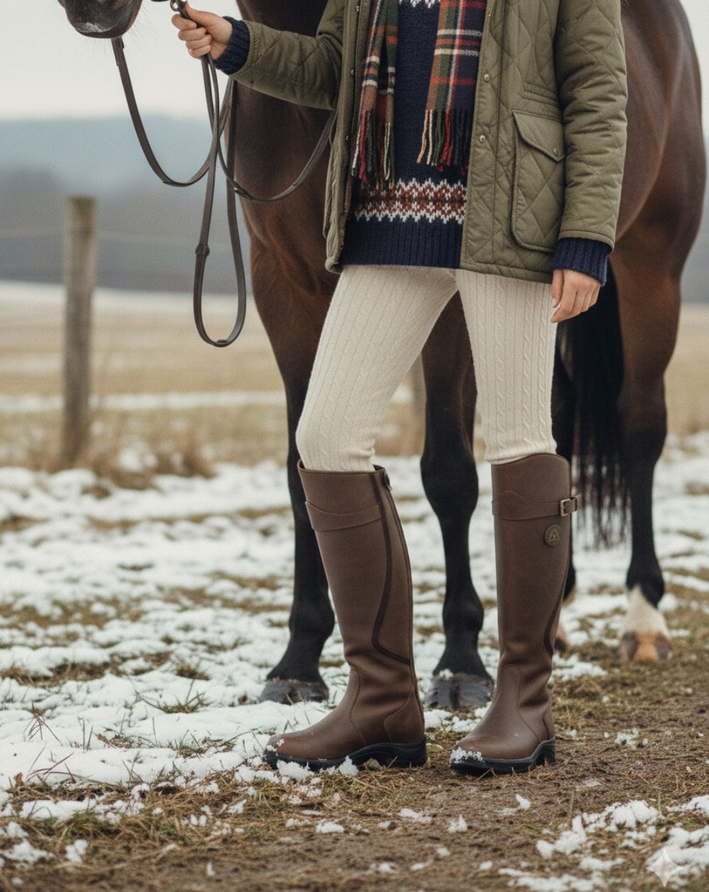 Leren Winterlaarzen – Warme, Waterdichte Laarzen met Antislipzool voor Dames & Heren