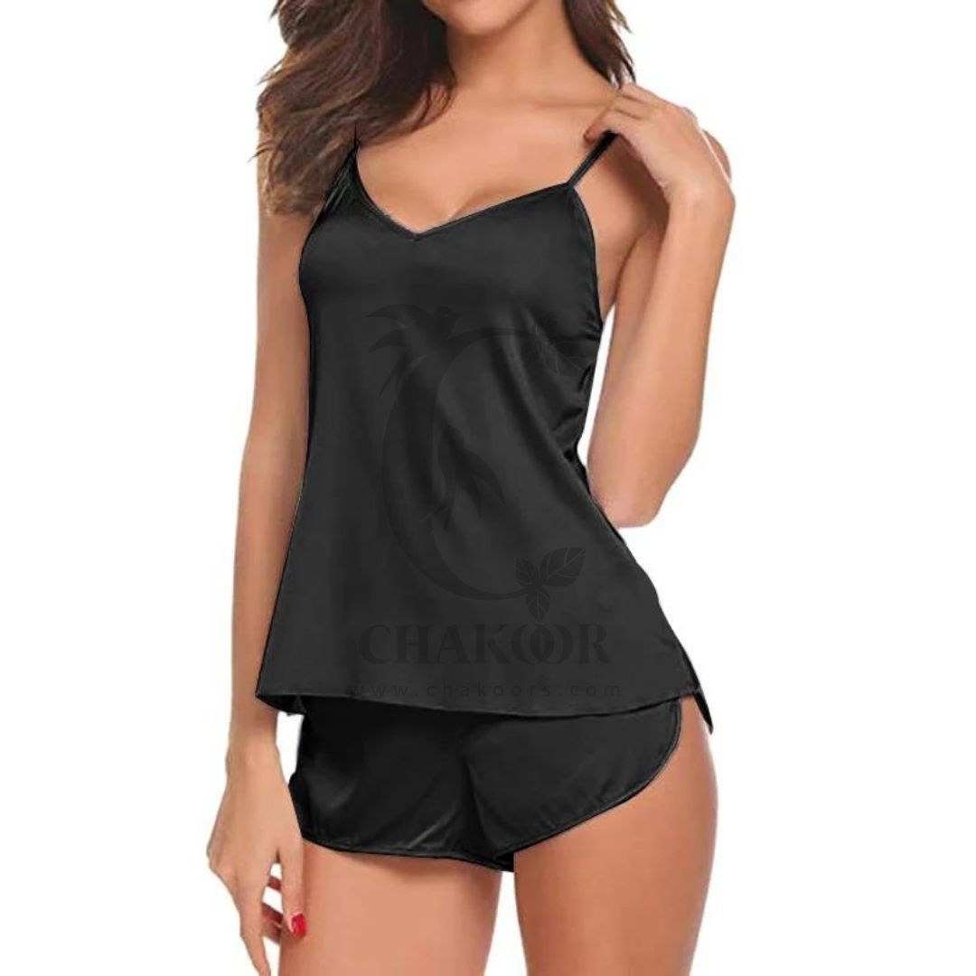 Zijden Cami Set Dames – Luxe Nachtmode & Comfortabele Loungewear