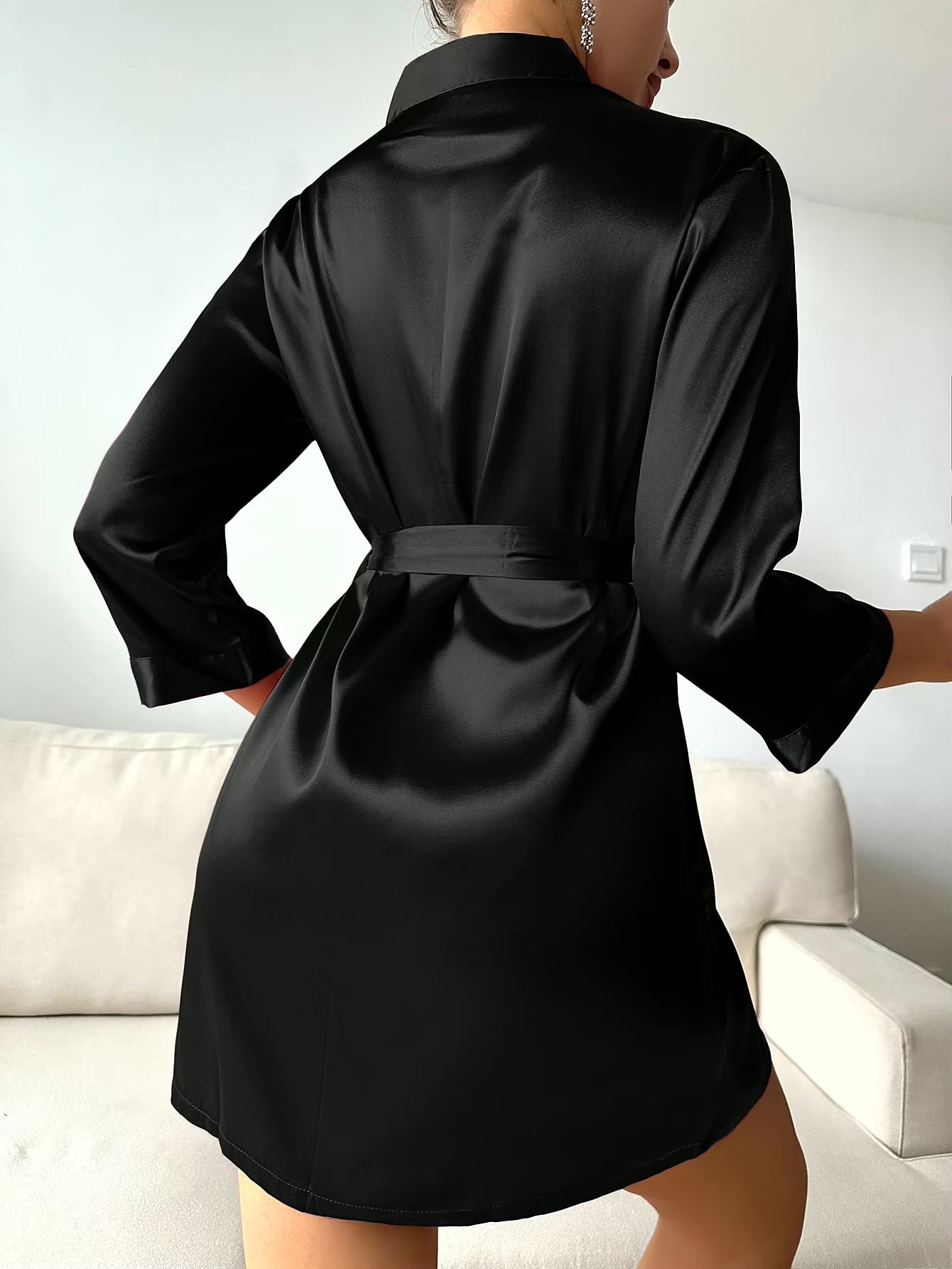 Goddess Silky Satin Robe