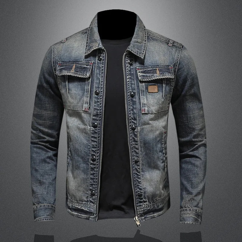 Premium Denim Jas 75% Katoen – Tijdloze Stijl, Duurzaam Comfort & Authentieke Look