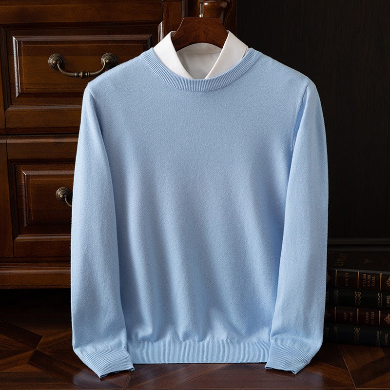 Heren Kasjmiermix Trui – Zachte, Warme, Lichtgewicht Gebreide Pullover voor Herfst & Winter
