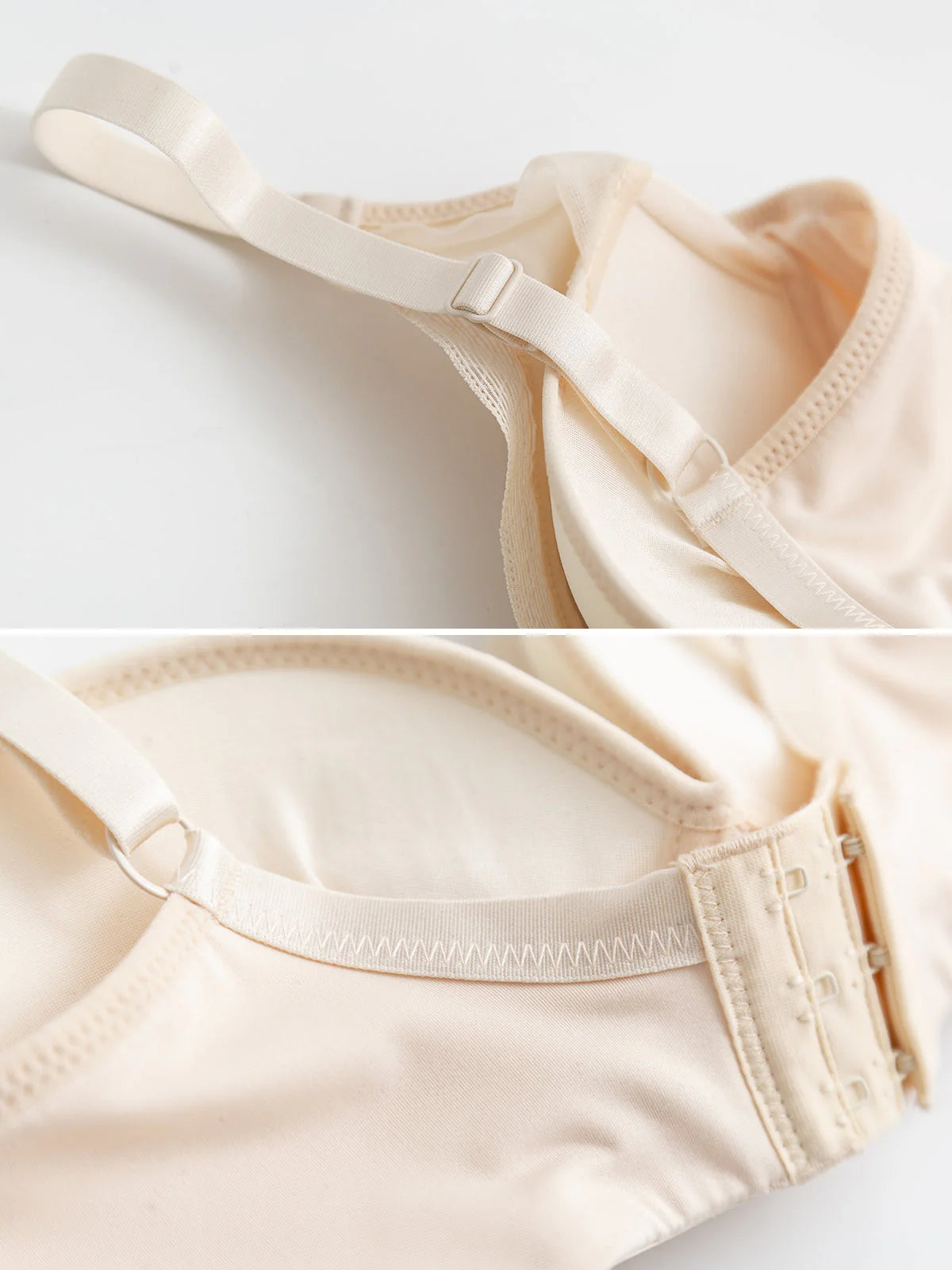 Silk Knitted Lace Trim Comfortable Bra