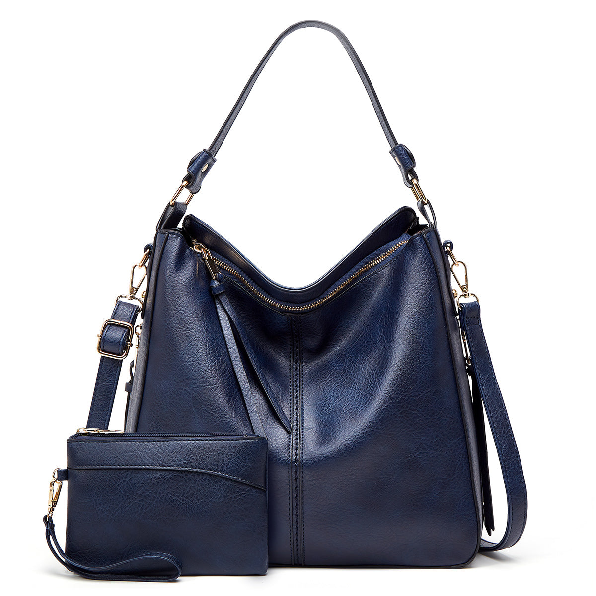 Luxe Hobo Anti-Diefstal Handtas – Elegante & Ruime Vegan Leren Schoudertas