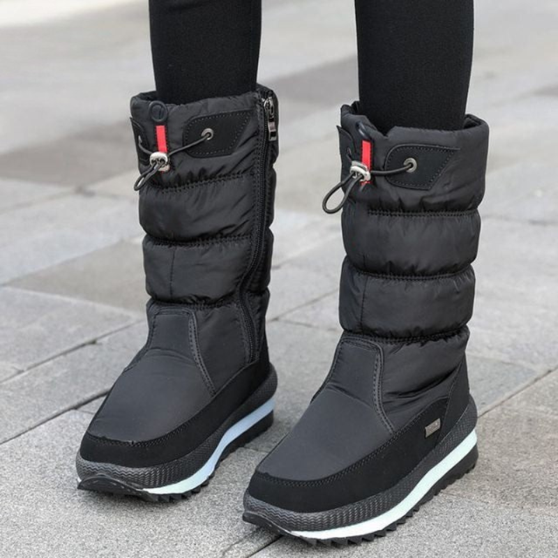 Premium Waterdichte Nepbont Dames Sneeuwlaarzen – Antislip & Warme Winterboots