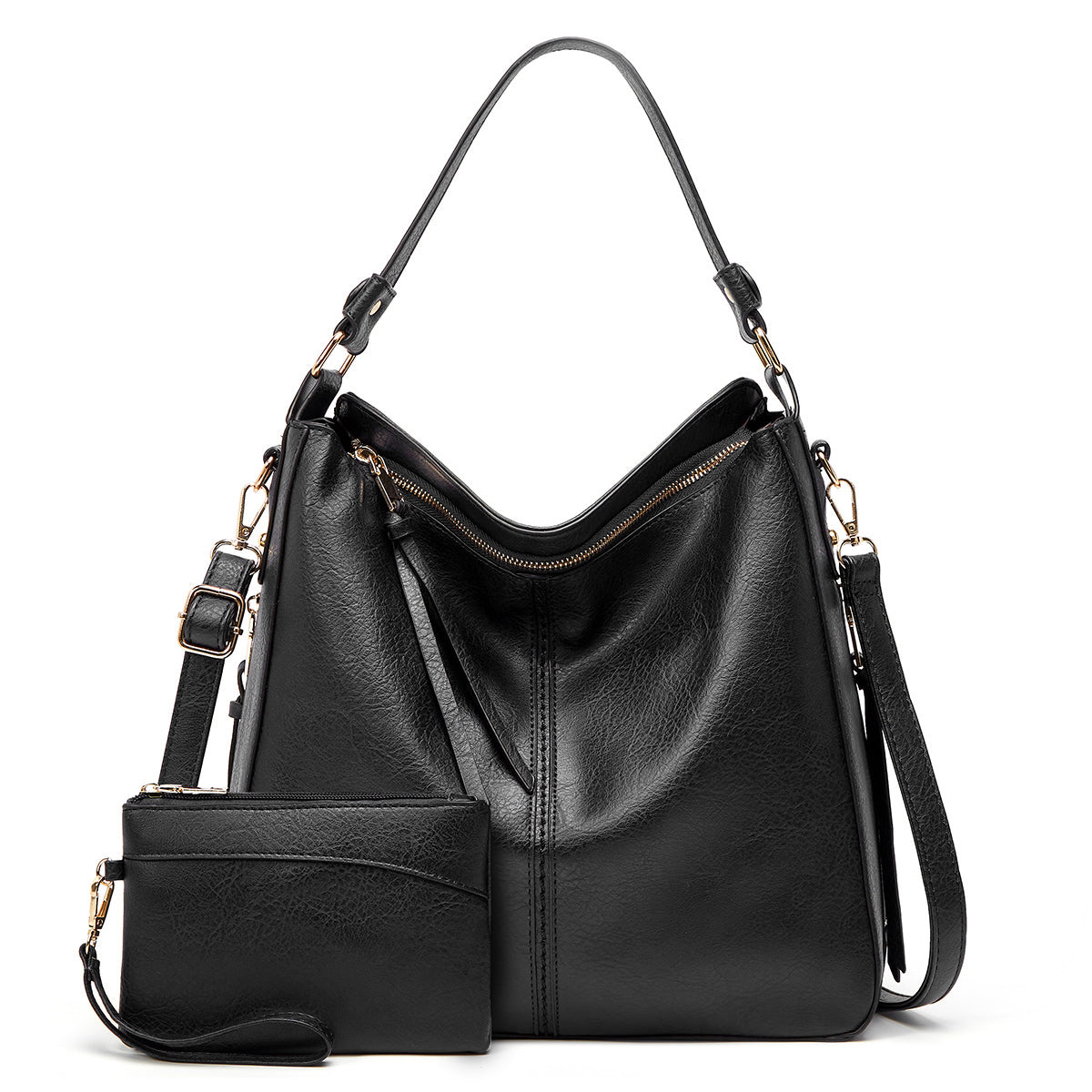 Luxe Hobo Anti-Diefstal Handtas – Elegante & Ruime Vegan Leren Schoudertas