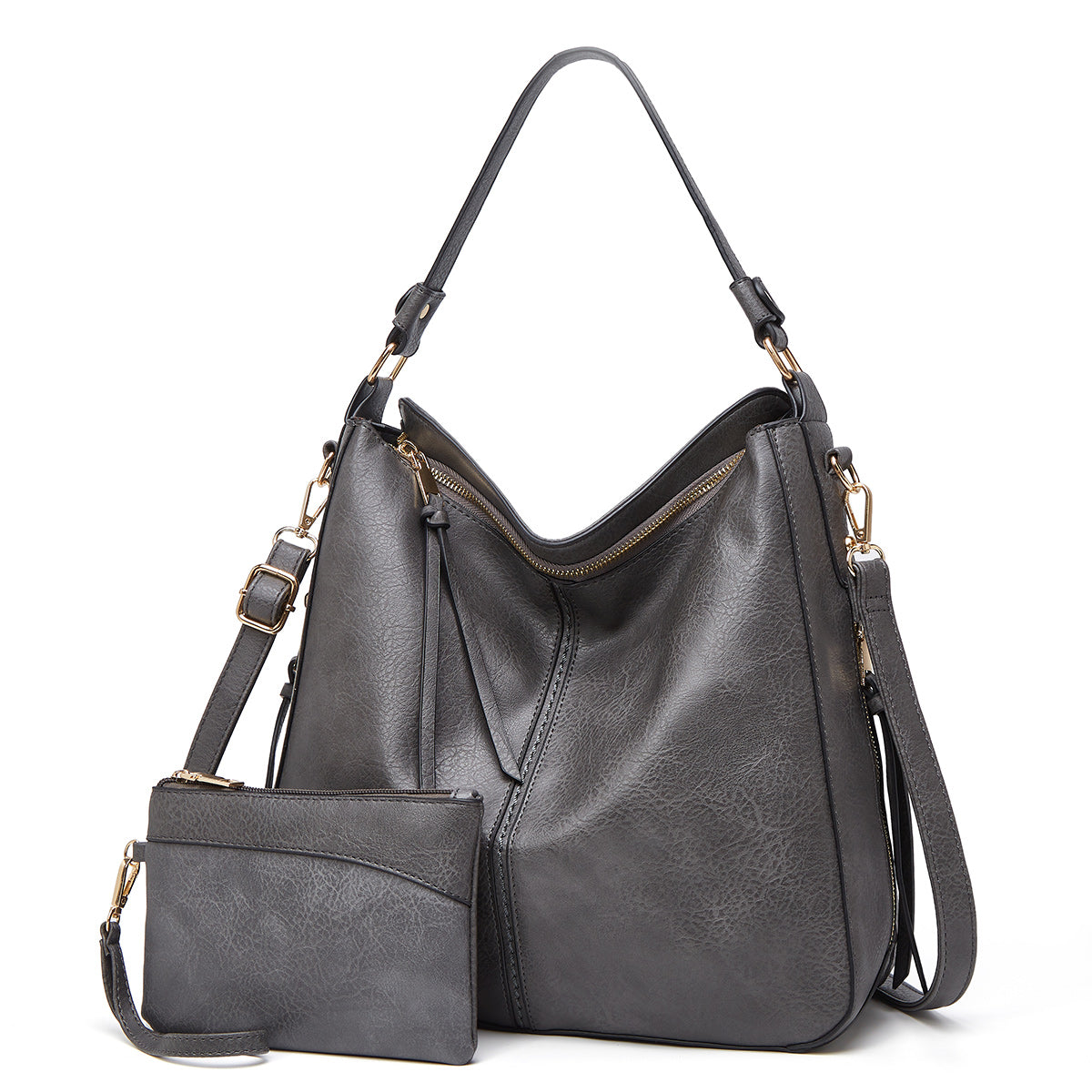 Luxe Hobo Anti-Diefstal Handtas – Elegante & Ruime Vegan Leren Schoudertas