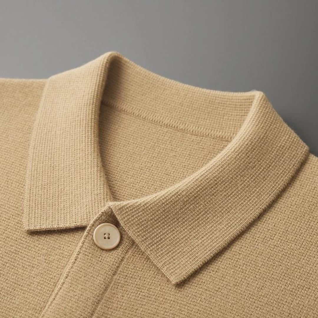 Hoogwaardige Cashmere Cardigan – Tijdloze Zachte Knit met Kraag en Zakjes