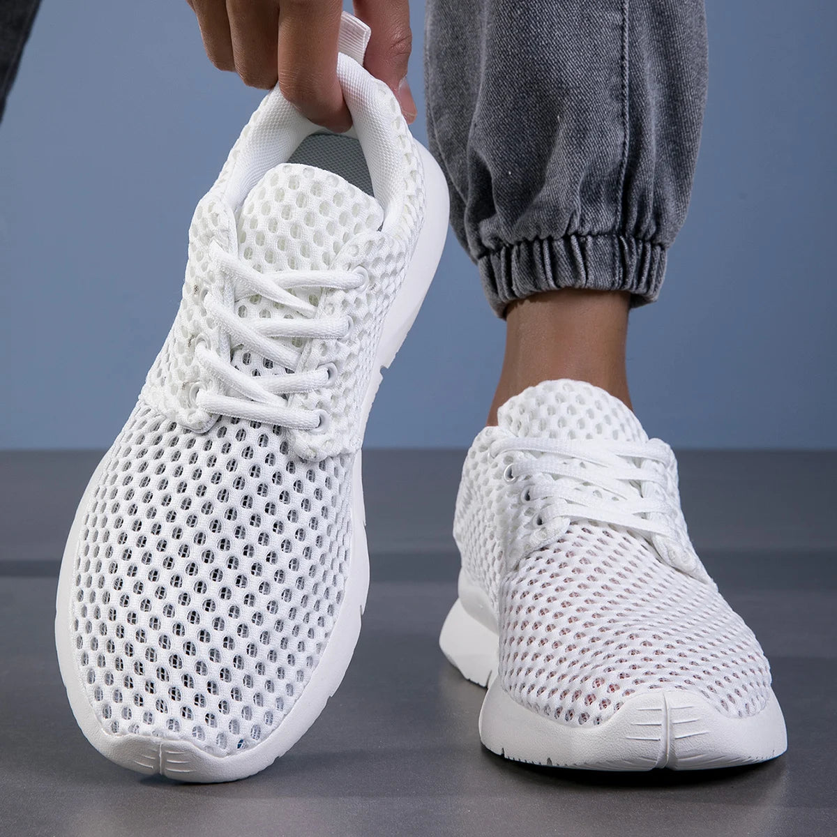 Mesh Sneaker voor Dames & Heren – Ultralichte Ademend Comfortschoen