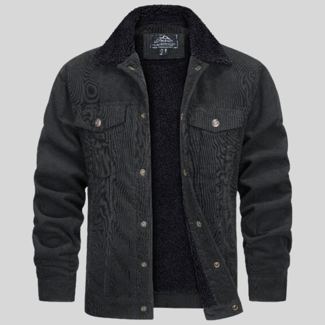 Corduroy Jacket voor Heren – Stijlvolle Ribfluwelen Jas met Comfortabele Pasvorm