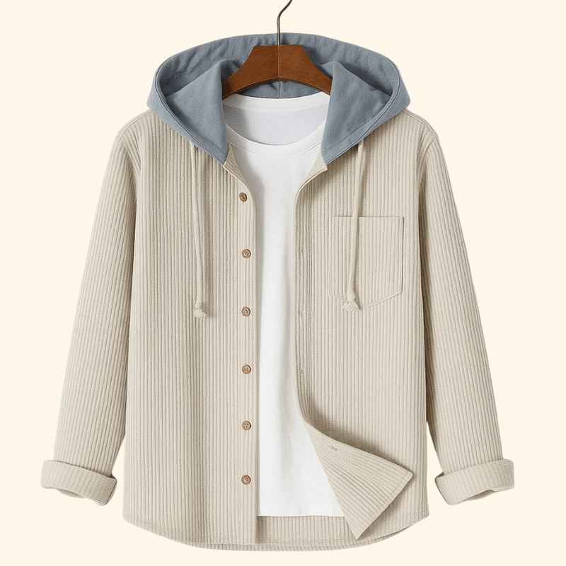 Corduroy Hoodie voor Heren – Trendy, Comfortabele & Warme Hoodie met Zachte Ribstof