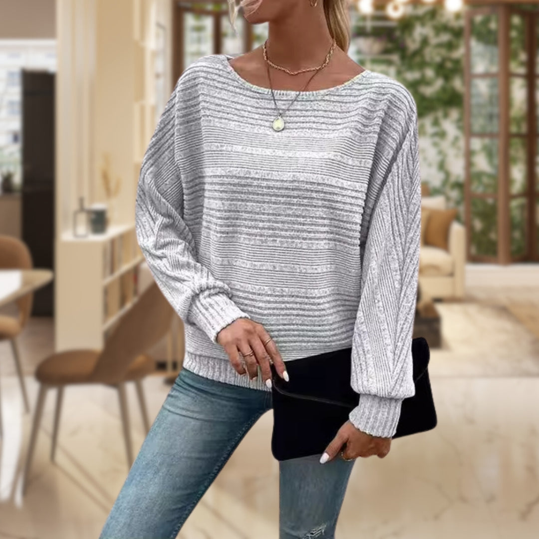 Textuur Pullover voor Dames – Modern, Comfortabel & Stijlvol
