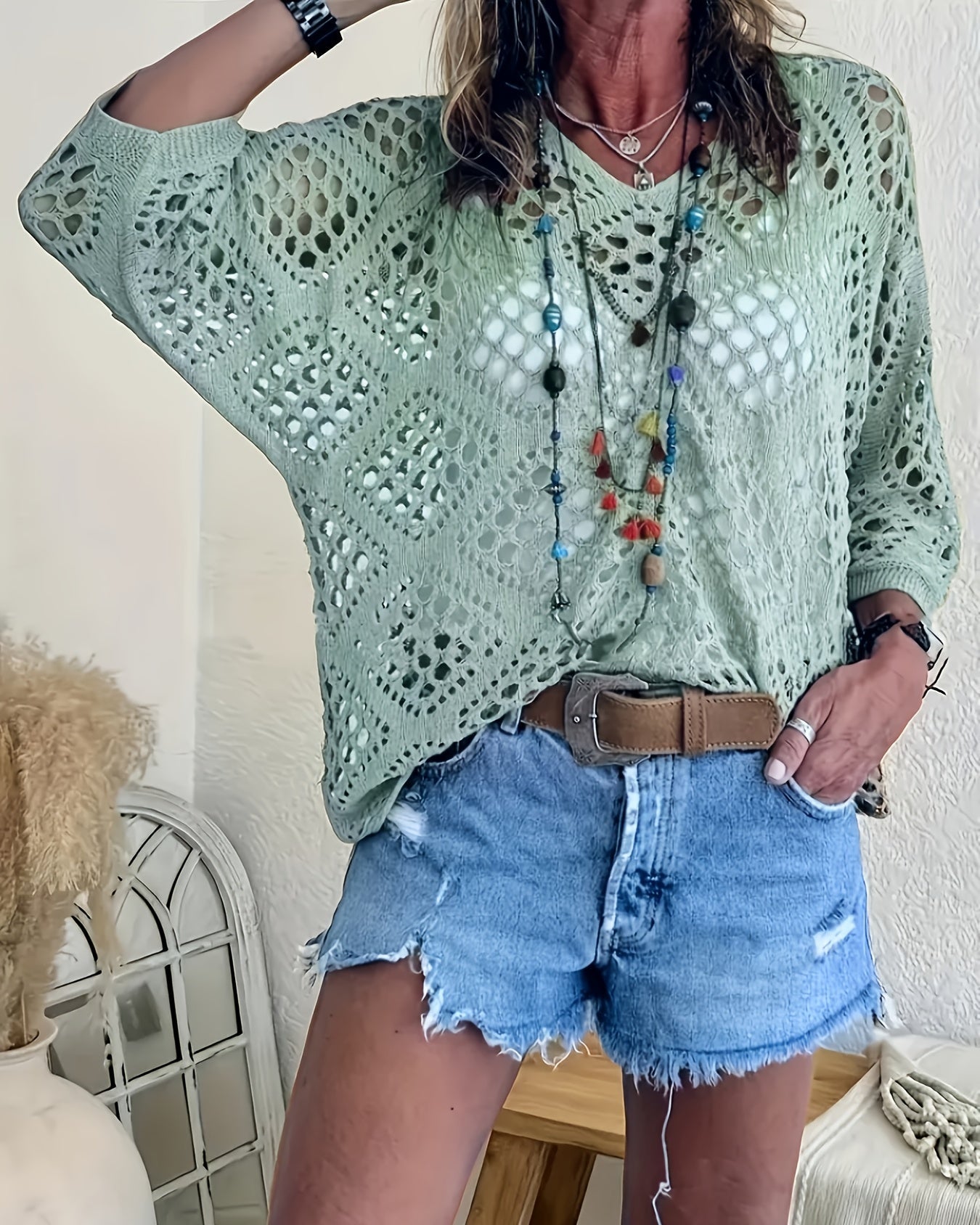 Diamond Mesh Dreams Top