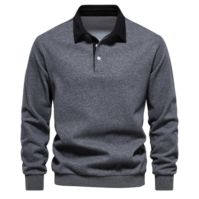 Klassiek Winter-Polo voor Heren – Warme & Stijlvolle Polo met Comfortabele Pasvorm