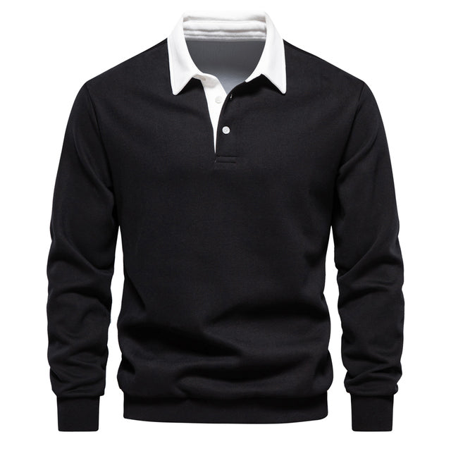 Klassiek Winter-Polo voor Heren – Warme & Stijlvolle Polo met Comfortabele Pasvorm