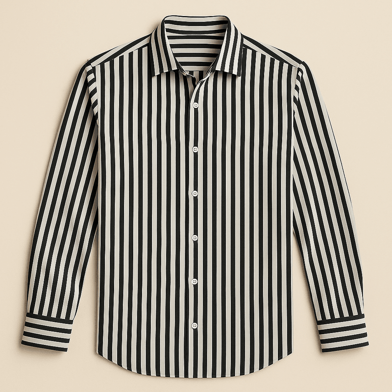 Klassiek Gestreept Heren Overhemd – Lichtgewicht, Ademend & Slim Fit Pasvorm
