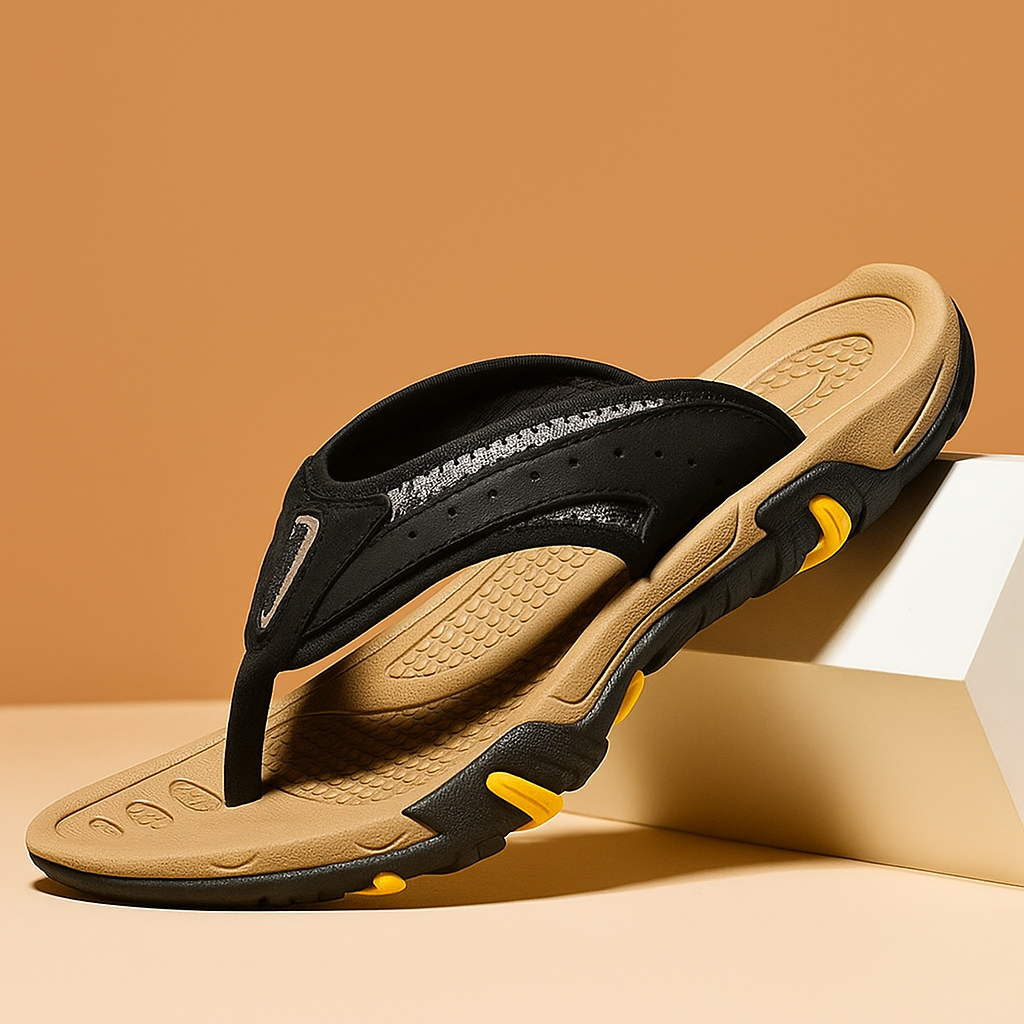 Topkwaliteit Leren Teenslippers – Lichtgewicht & Ademend