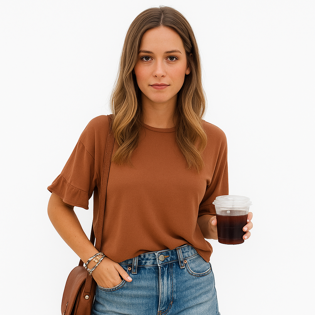 Mouwloze T-Shirts Dames – Schattige Crewneck Basis Tops voor Casual & Werk | Comfortabel & Stijlvol