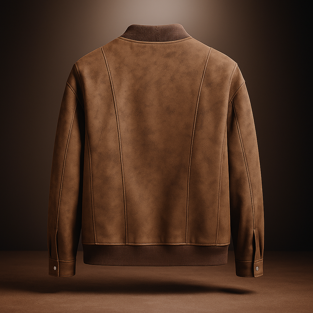 Bomberjack Heren – Vegan Suede, Tijdloos Design & Comfortabele Pasvorm