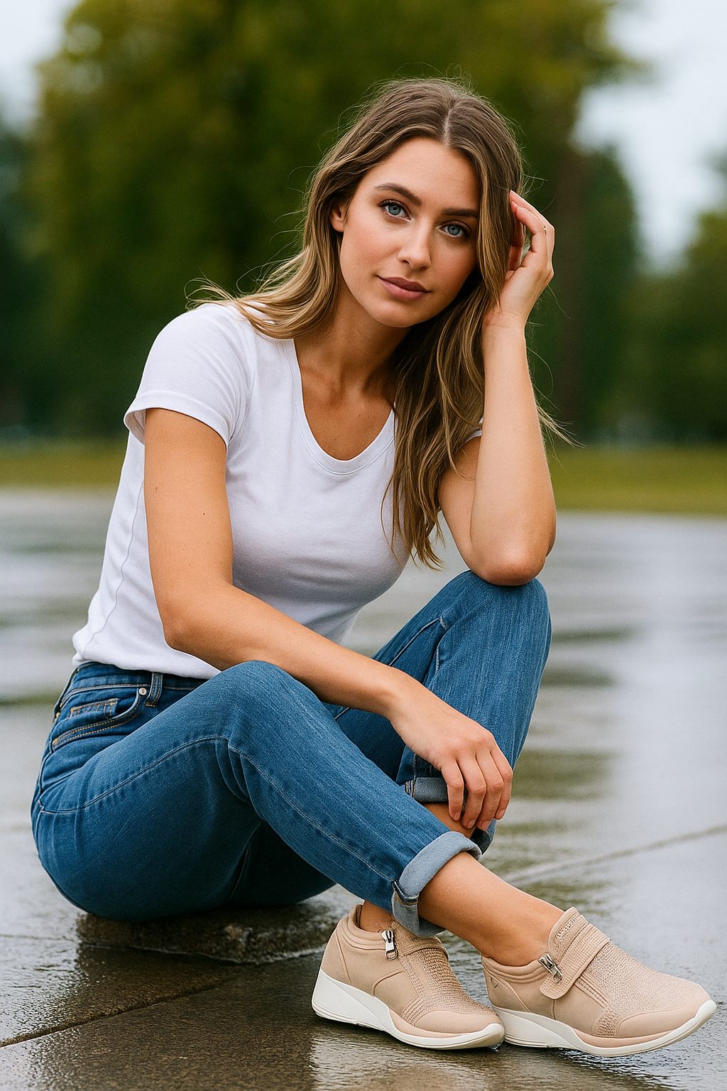 Dames Orthopedische Comfort Sneakers – Ondersteuning en Stijl voor Gezonde Stappen