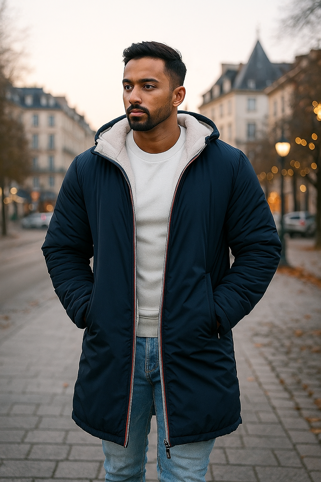 Casual Jas met Elegante Capuchon – Stijlvolle, Warme & Comfortabele Jas voor Elke Dag