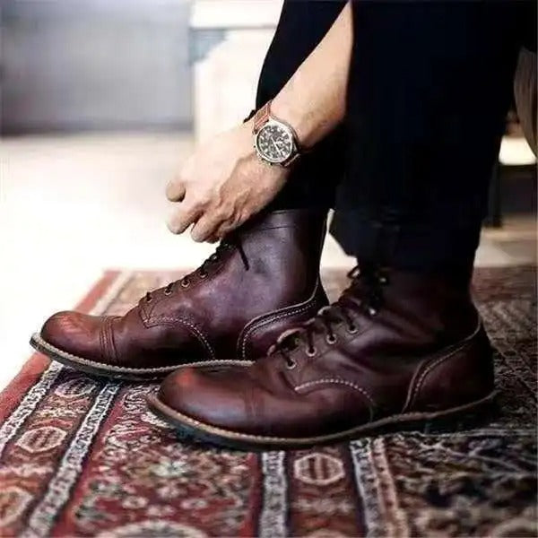 Leren Boots – Duurzaam Leer, Klassiek Ontwerp en Comfort voor Elke Gelegenheid