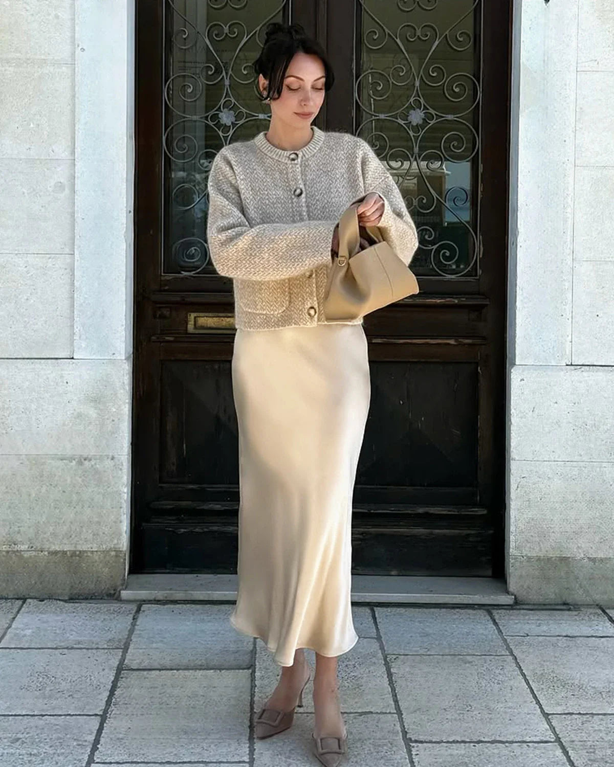 Silk Maxi Skirt – Luxe 100% Zijde Maxi Rok met Elegante Pasvorm