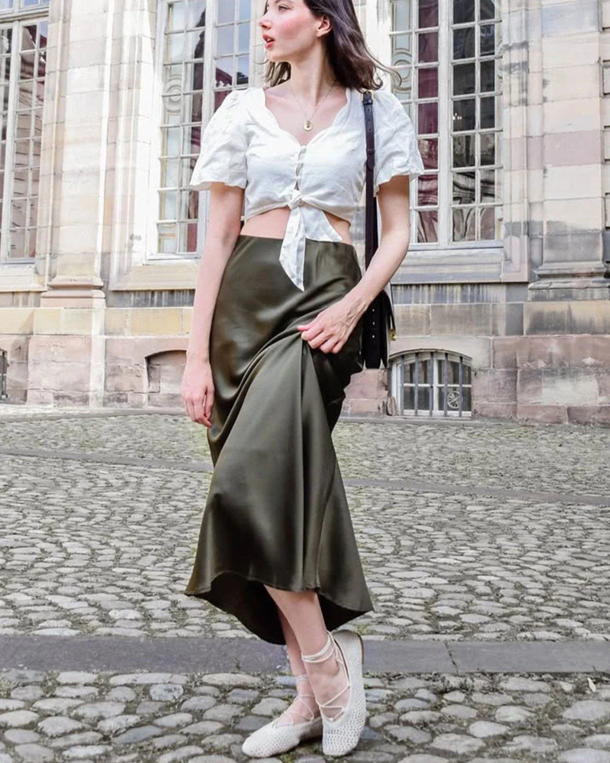 Silk Maxi Skirt – Luxe 100% Zijde Maxi Rok met Elegante Pasvorm