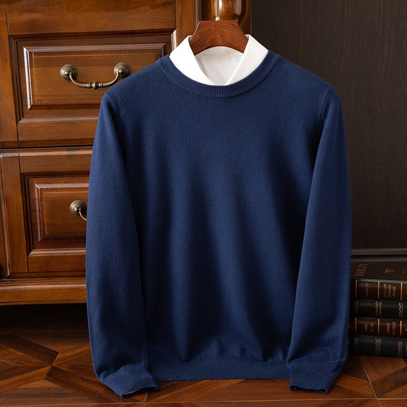 Heren Kasjmiermix Trui – Zachte, Warme, Lichtgewicht Gebreide Pullover voor Herfst & Winter
