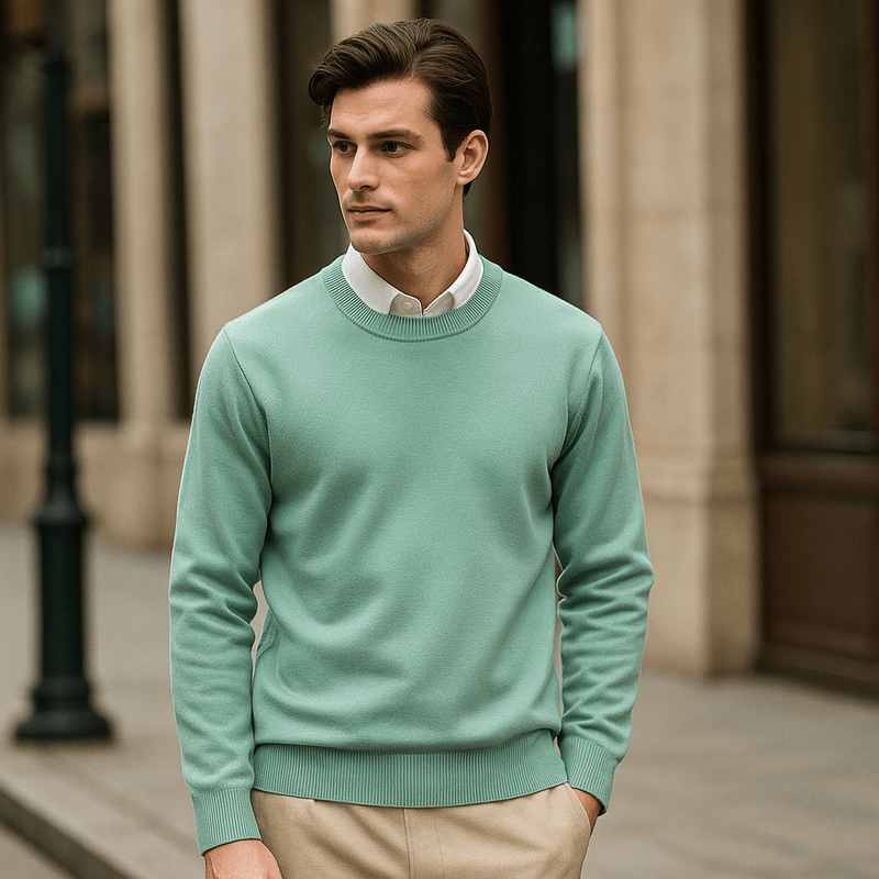 Heren Kasjmiermix Trui – Zachte, Warme, Lichtgewicht Gebreide Pullover voor Herfst & Winter