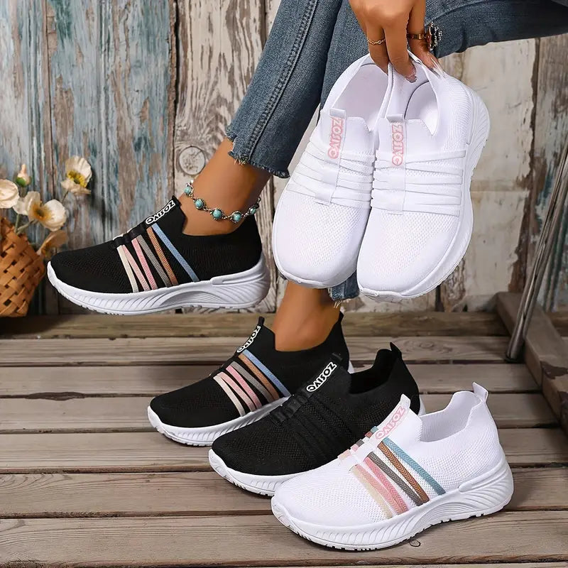 Lichtgewicht Slip-On Sneakers voor Dames & Heren – Comfortabele Ademend Schoenen