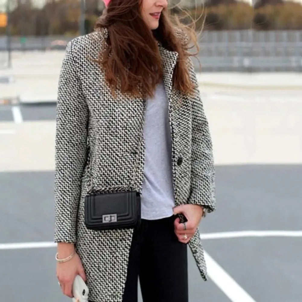 Stijlvolle Mantel voor Herfst en Winter – Elegante Bescherming tegen Koude & Wind