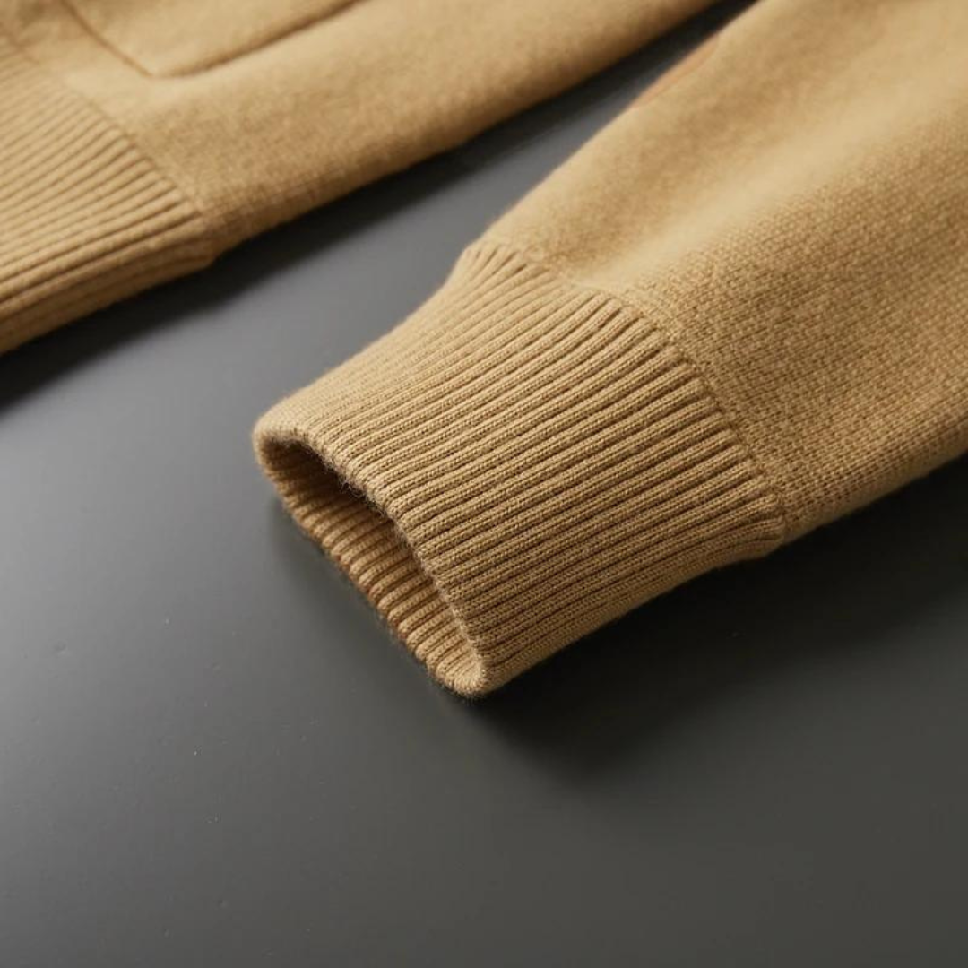 Hoogwaardige Cashmere Cardigan – Tijdloze Zachte Knit met Kraag en Zakjes