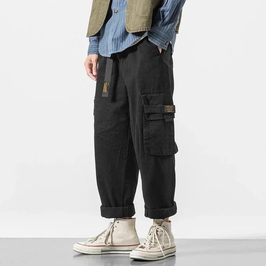 Utility Cargo Broek – Zware Katoenen Cargo Pants met Moderne Streetwear Look