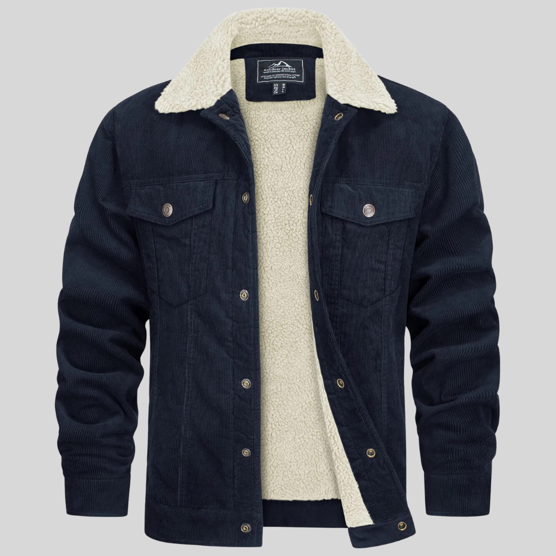 Corduroy Jacket voor Heren – Stijlvolle Ribfluwelen Jas met Comfortabele Pasvorm