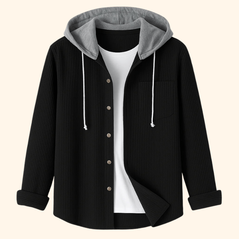 Corduroy Hoodie voor Heren – Trendy, Comfortabele & Warme Hoodie met Zachte Ribstof