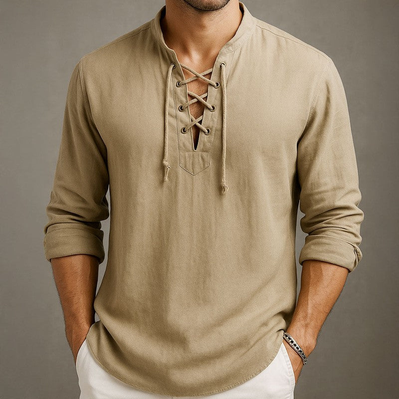 Linnen Overhemd Heren – Ademend Zomerhemd met Casual Look in Linnenstijl