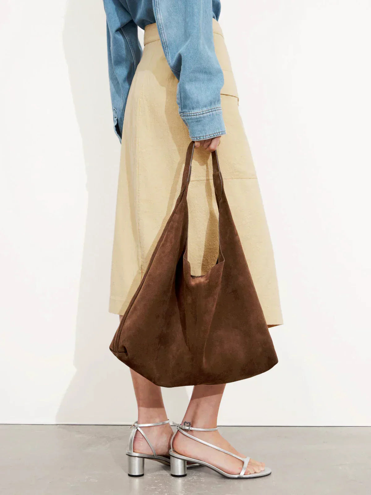 Luxe Suède Tas – Elegante Dames Tote met Ruim Interieur & Stijlvolle Afwerking