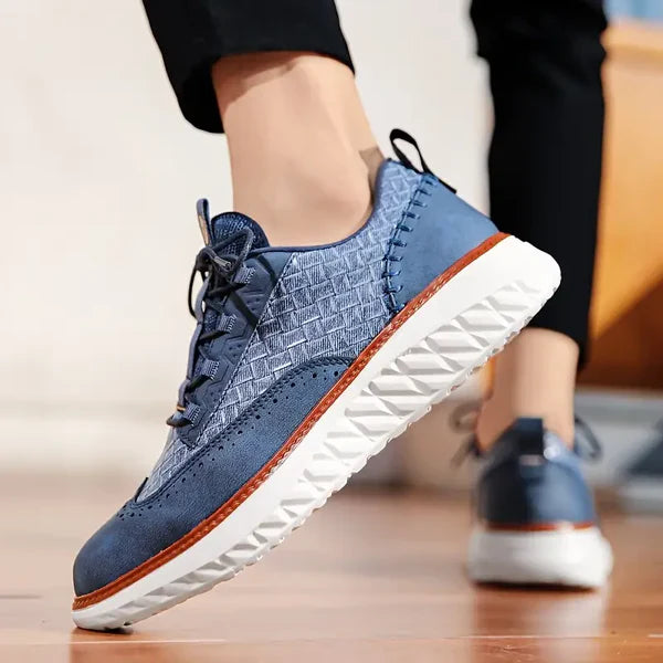 Lichtgewicht Leren Sneakers met Orthopedisch Voetbed – Ademend & Comfortabel Schoeisel voor de Hele Dag
