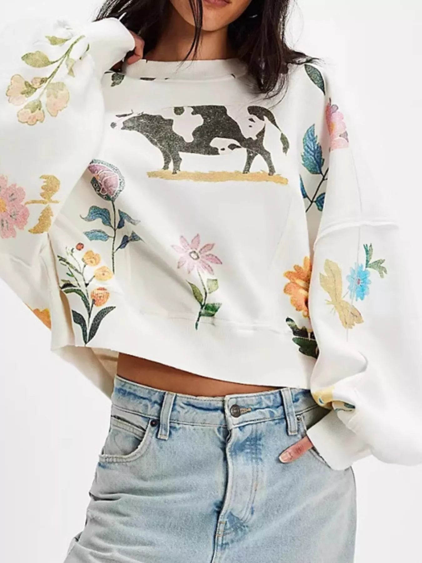 Sweatshirt met Verlaagde Schouders – Comfortabele & Trendy Casual Trui
