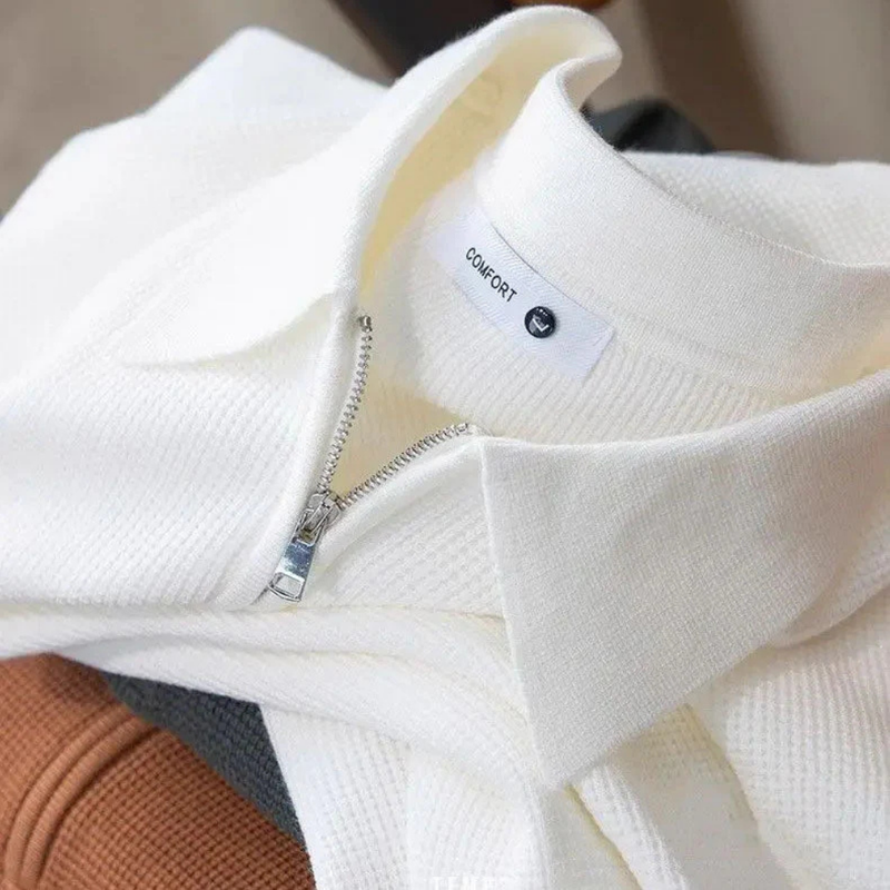 Executive Knitted Polo – Luxe Gebreide Polo voor Stijlvolle en Comfortabele Looks