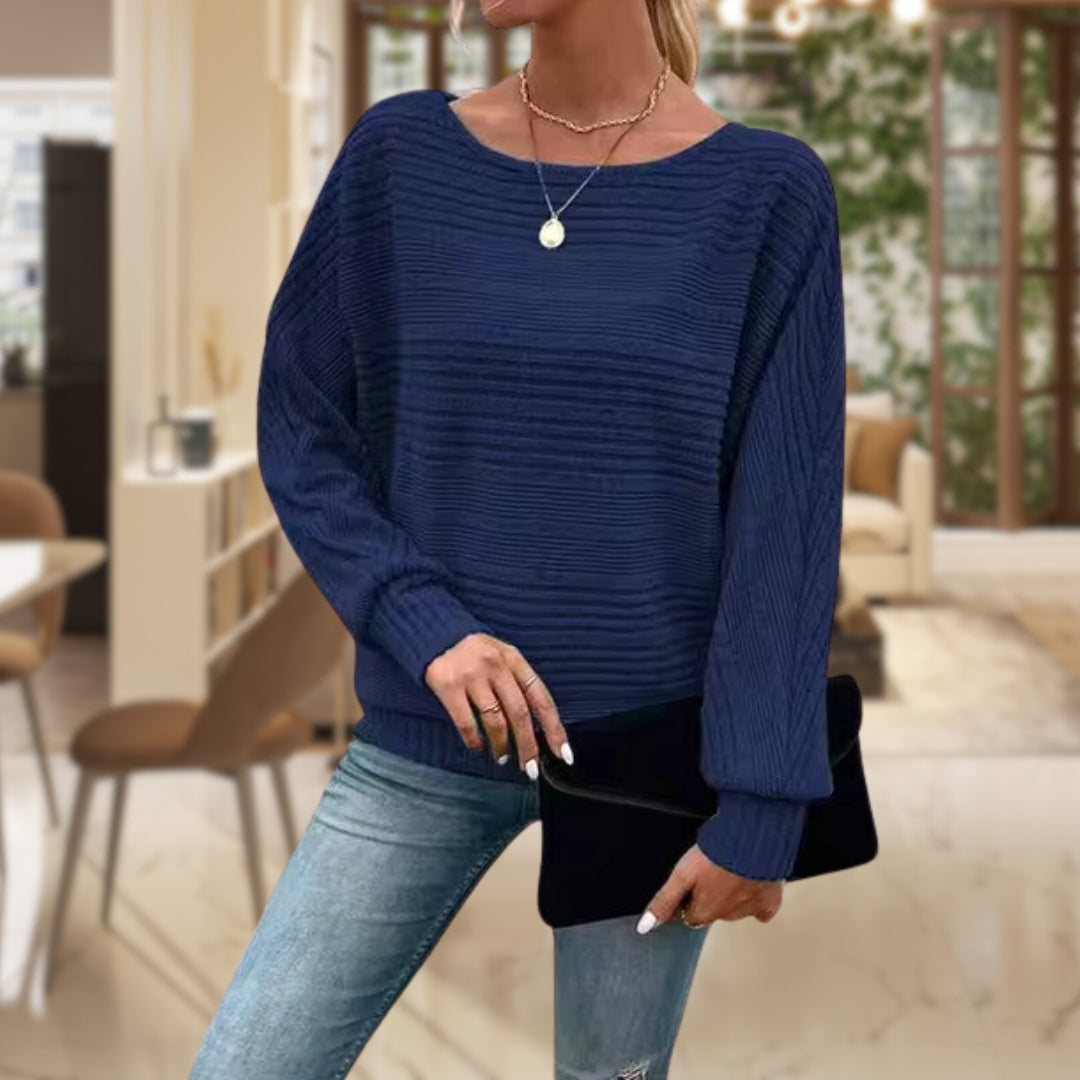 Textuur Pullover voor Dames – Modern, Comfortabel & Stijlvol