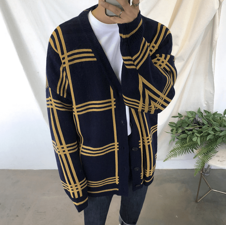 Cardigan Heren – Tijdloze V-hals Vest met Knopen in 3 Kleuren