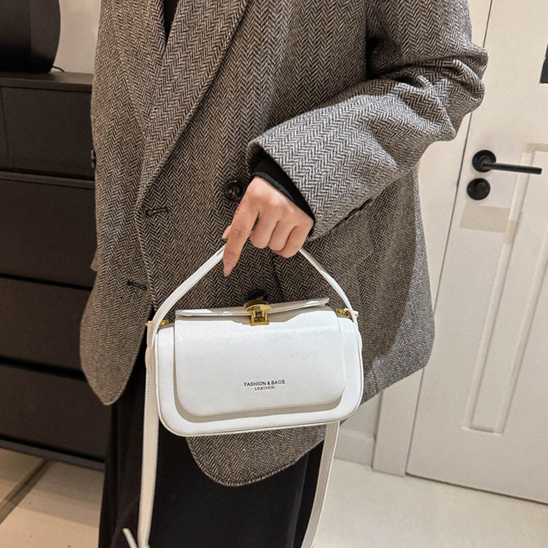Elegante PU Leren Mini Tas | 2-in-1 Crossbody en Schouderhandtas voor Dagelijkse Outfits