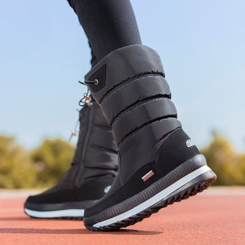Premium Waterdichte Nepbont Dames Sneeuwlaarzen – Antislip & Warme Winterboots