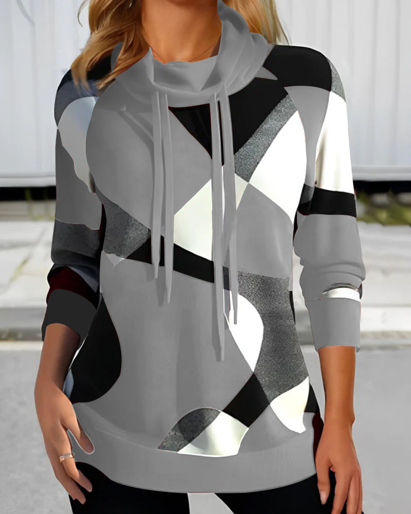 Dames Top met Kleurvlakken – Stijlvol & Comfortabel Kledingstuk